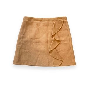 J Crew Mercantile Women’s Tan Size 6 Winter Pencil Skirt w Flare